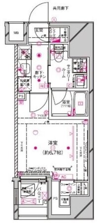 グランドコンシェルジュ蔵前の物件間取画像